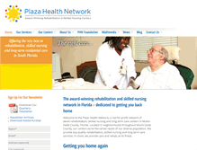 Tablet Screenshot of plazahealth.org